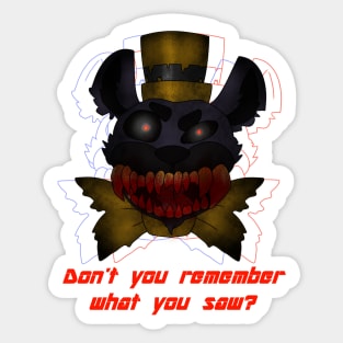 Nightmare- Don't you remember what you saw? Sticker